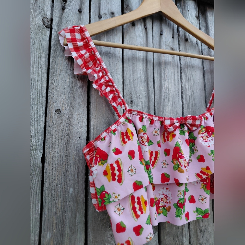 Strawberry Shortcake Ruffled Underwire Cropped Gi… - image 2